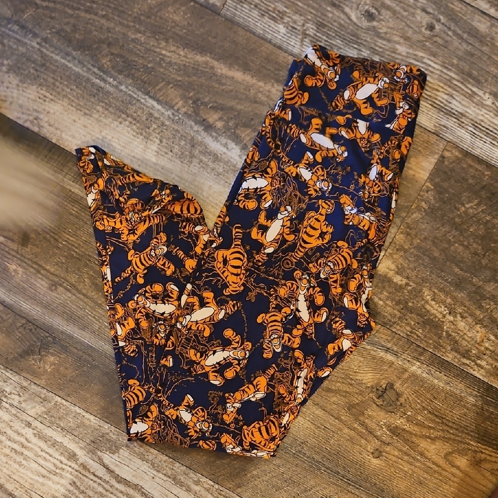 Lularoe OS Disney Tigger Print Leggings